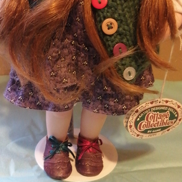 Cottage Collectables authentic Pippi porcelain doll, Pippi Longstocking … - Picture 4 of 9